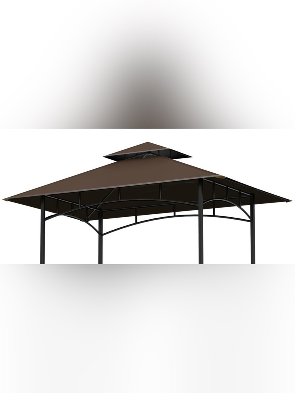 OIPUNSHLE Grill Gazebo Canopy Replacement 5 x 8 Ft Brown